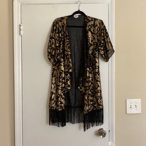 Black and Gold Kimono